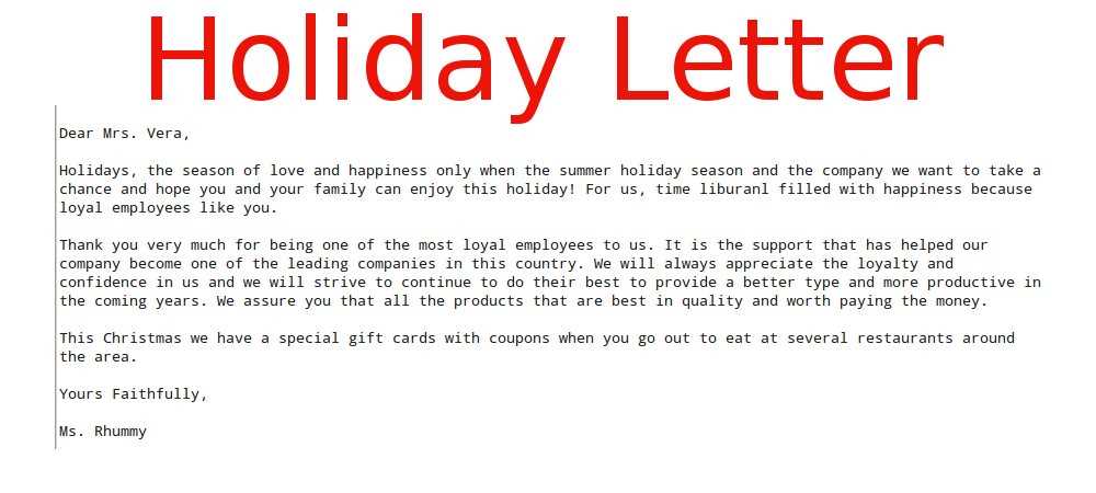 holiday letter template with photos