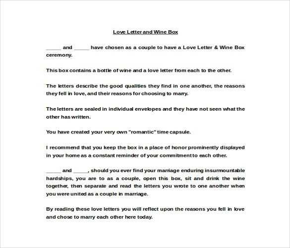 house love letter template