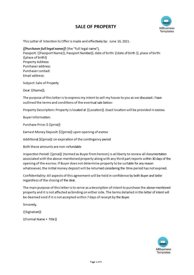 house offer letter template