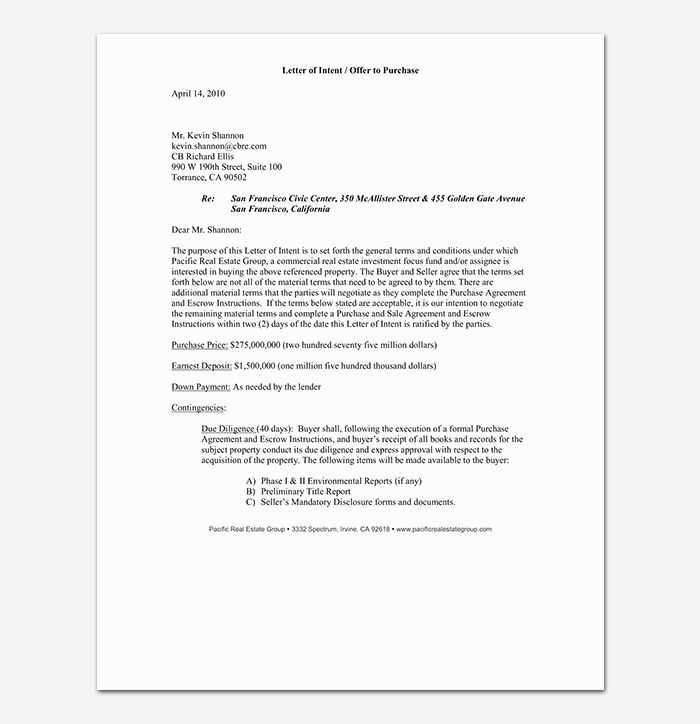 housing letter template