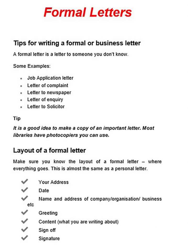 how to write a formal grievance letter template