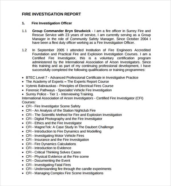 investigation letter template