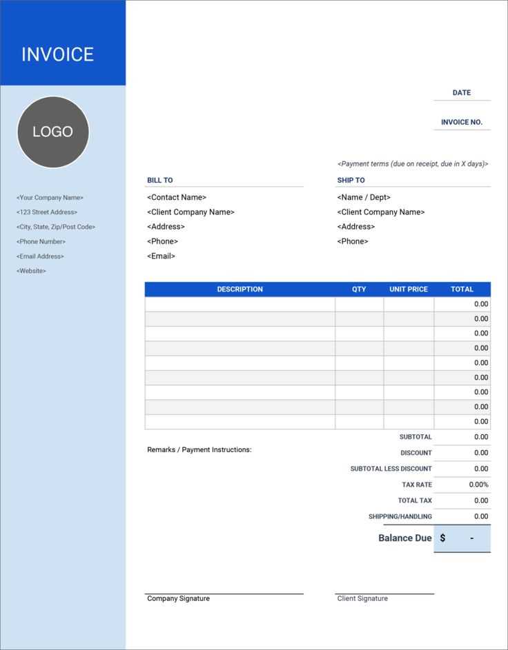 invoice letter template for professional services