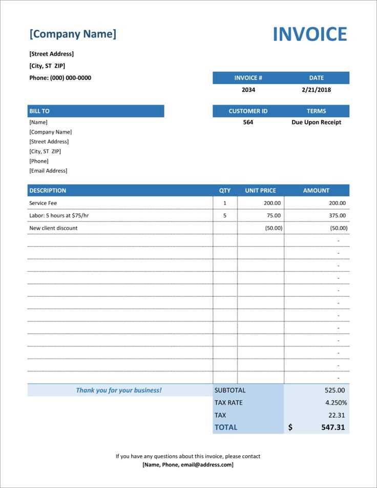 invoice letter template for professional services