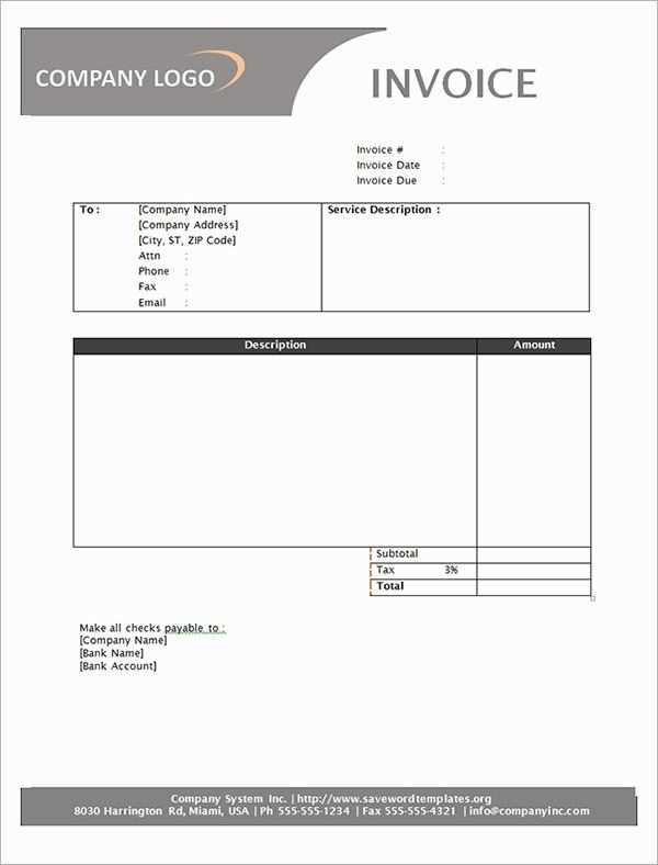 invoice letter template free