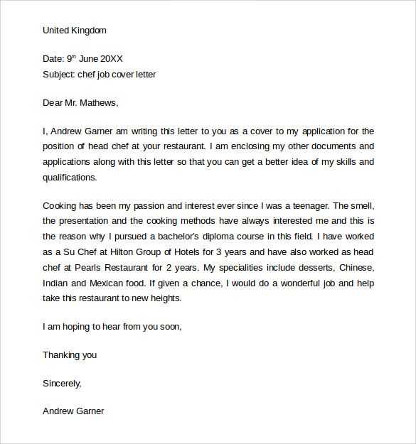 job application cover letter template word doc