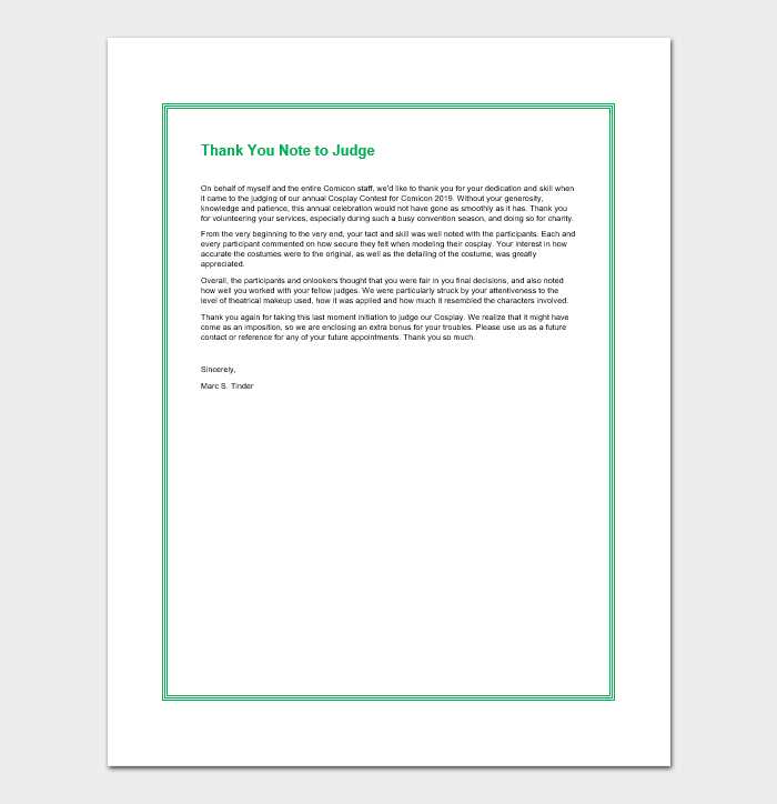 judge letter template