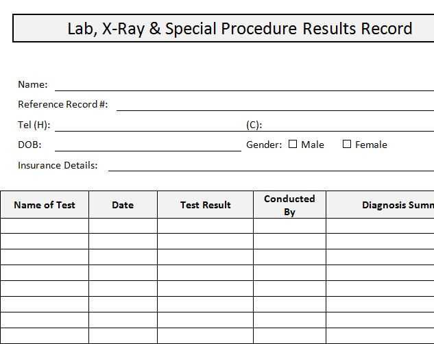 lab results letter template