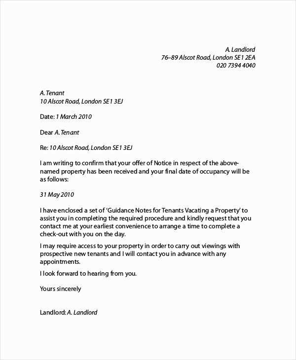 landlord letter for universal credit template