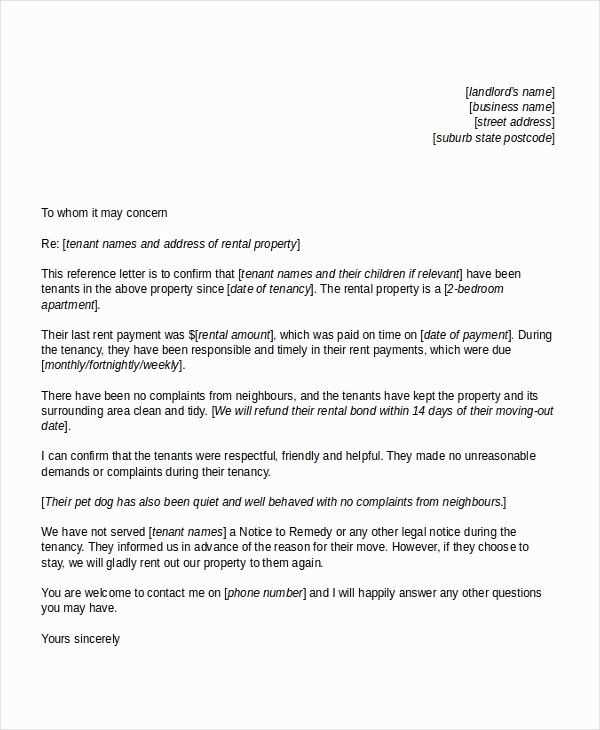 landlord welcome letter templates