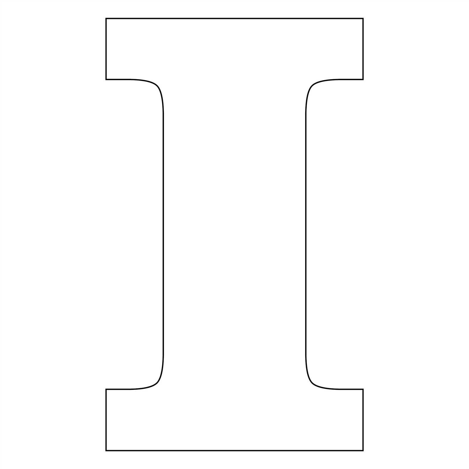 large letter templates for displays