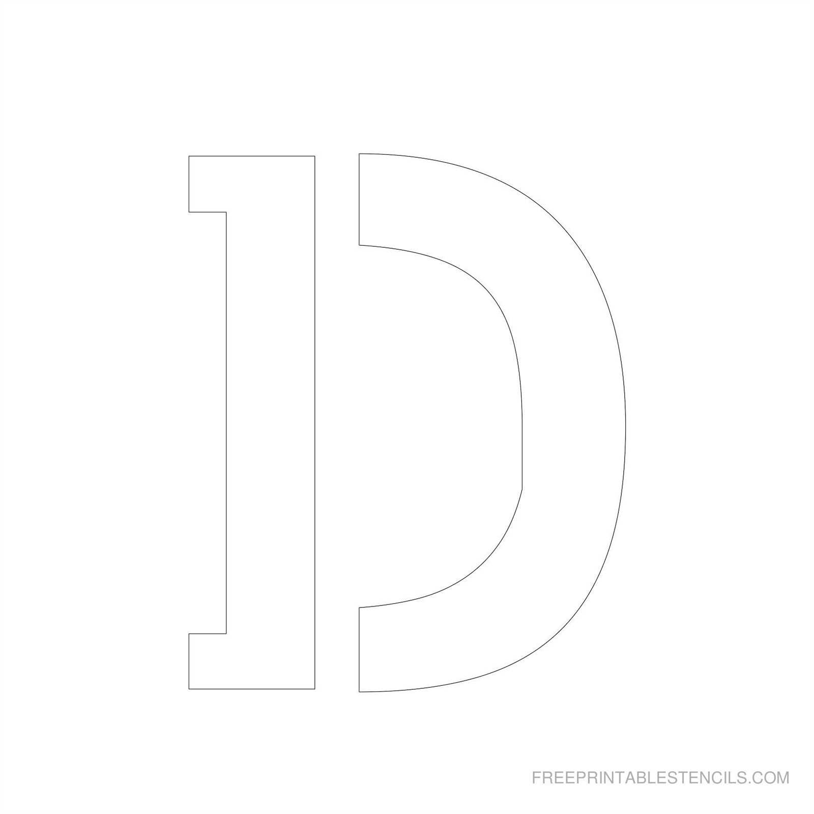 large letter templates for displays
