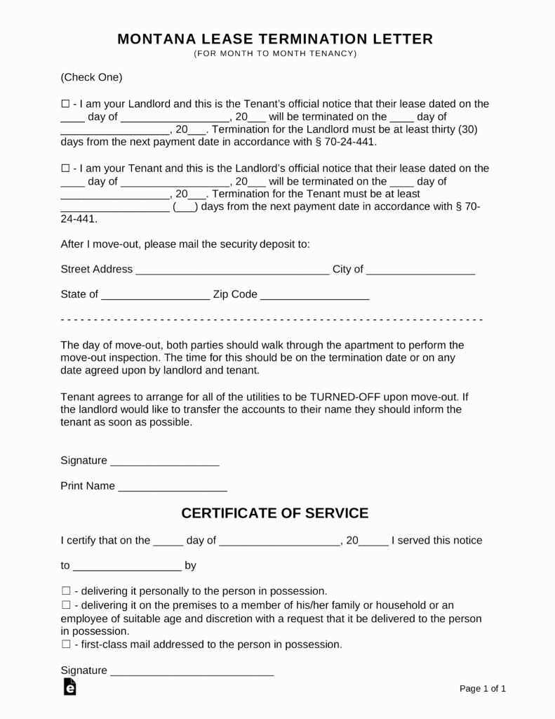 lease break letter template