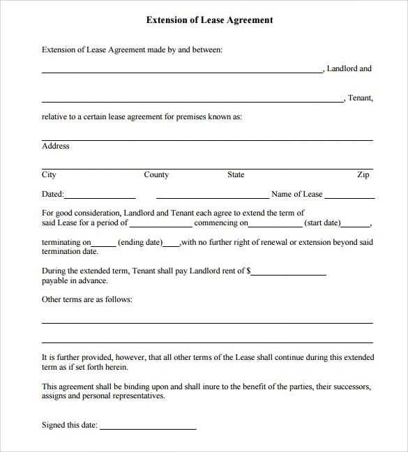 lease renewal letter template