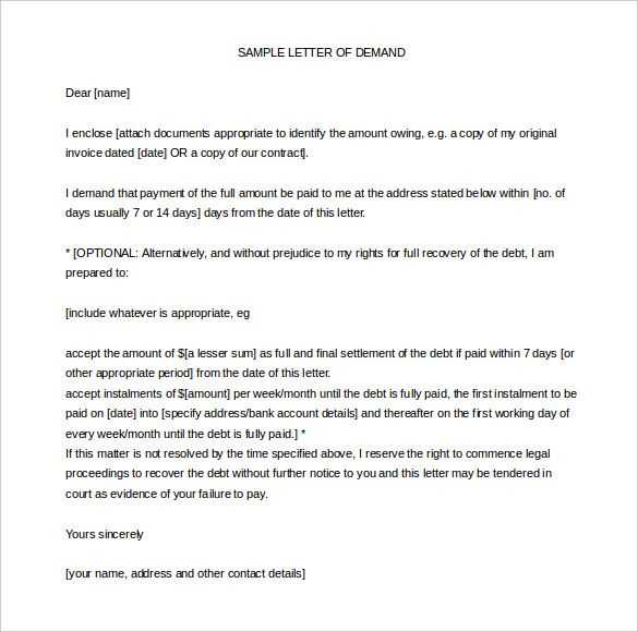 legal letter templates