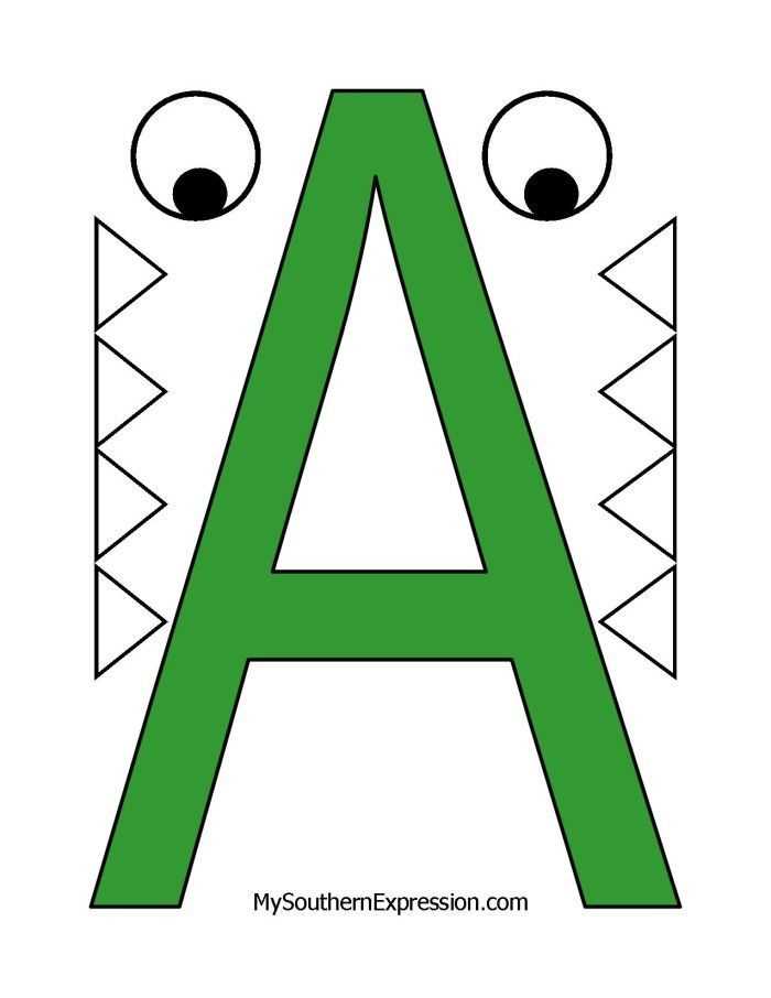 letter a craft template