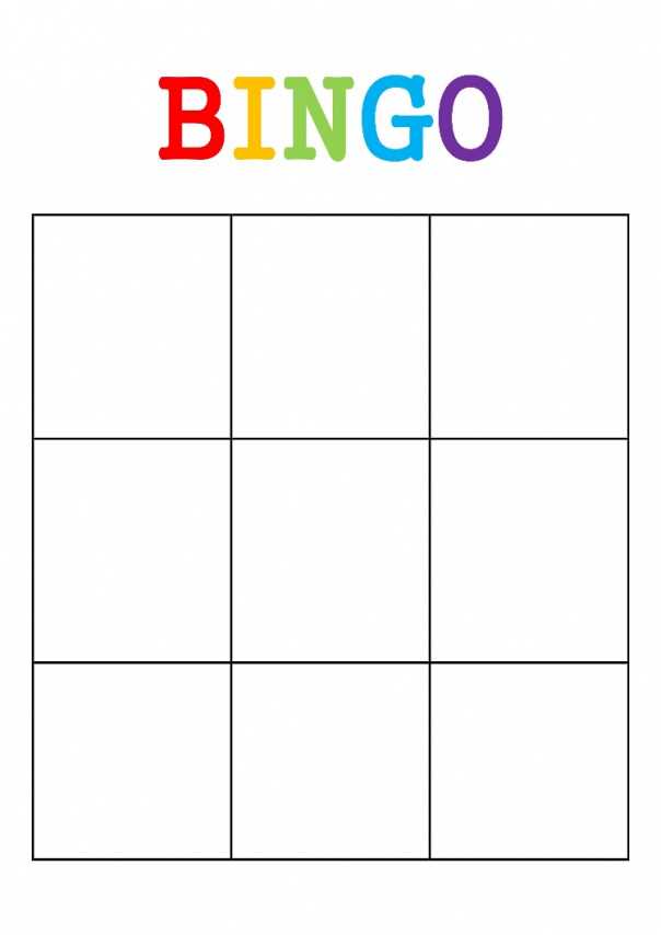 letter bingo template