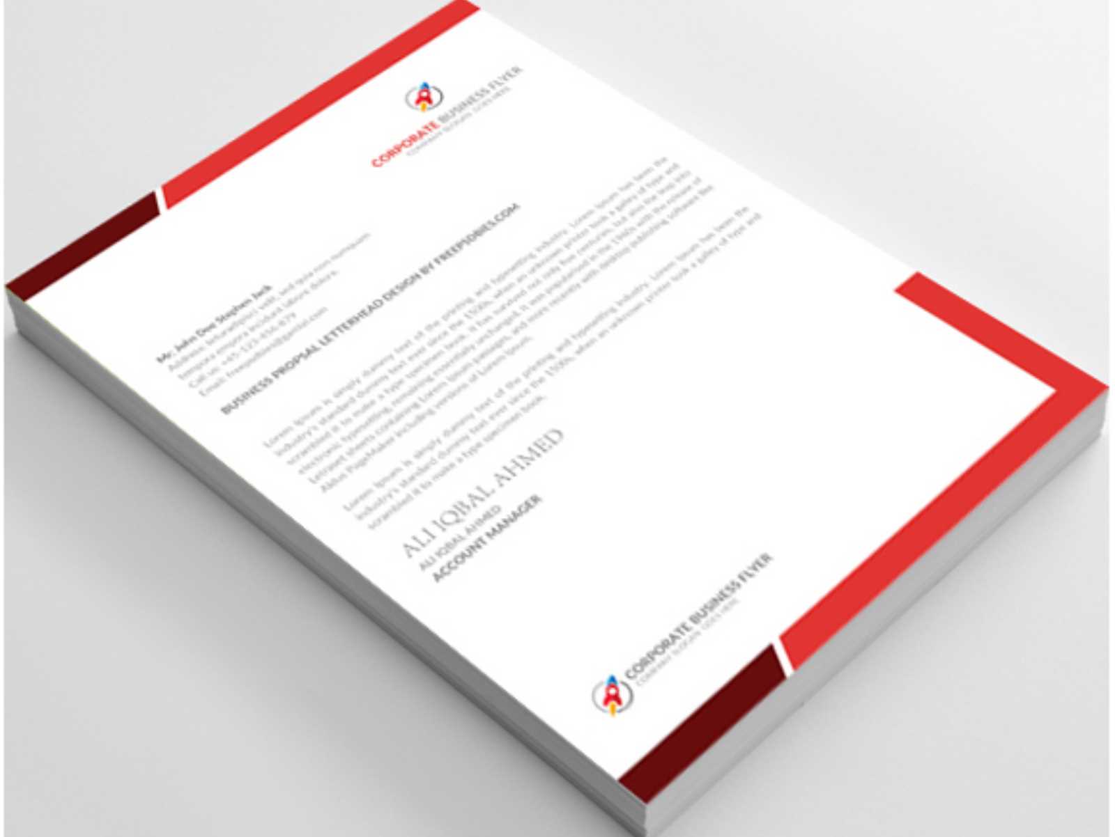 letter design template