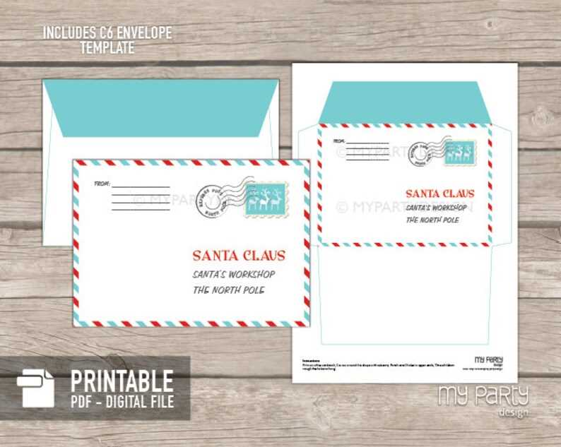 letter envelope print template