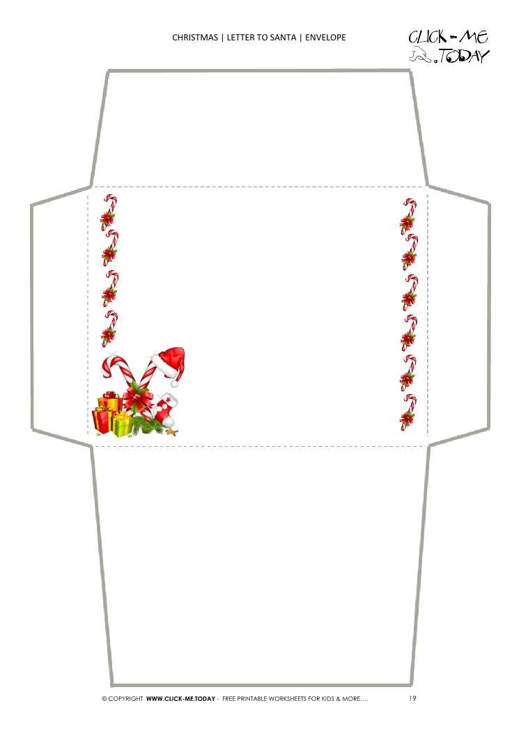 letter envelope print template