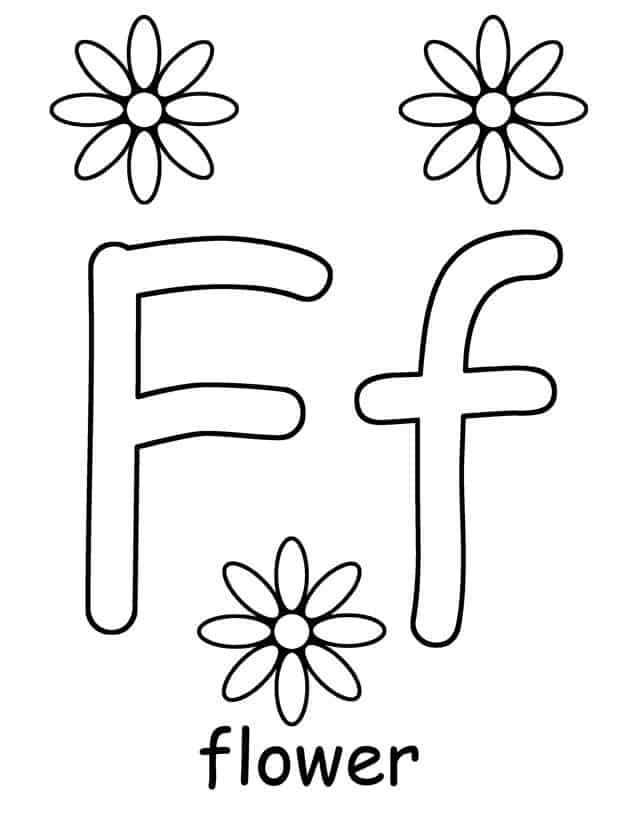 letter f craft template