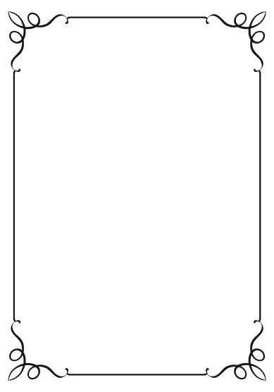 letter frame design template