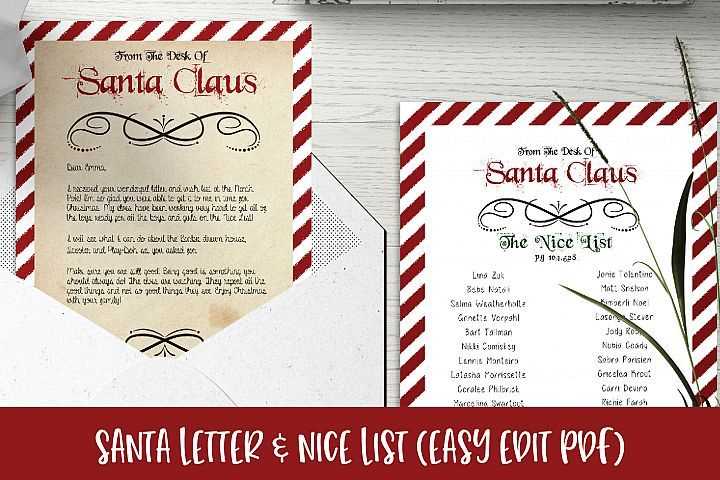 letter from santa naughty template word