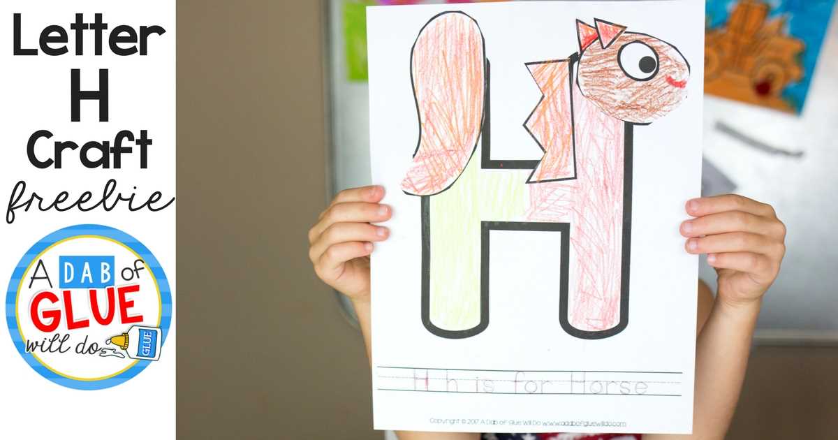 letter h craft template