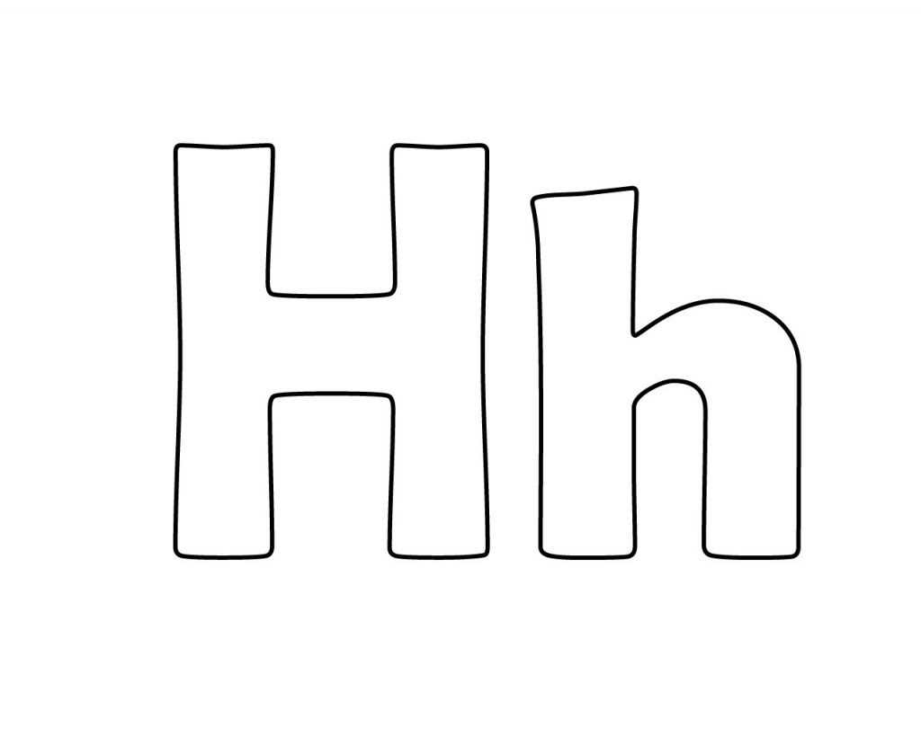 letter h template