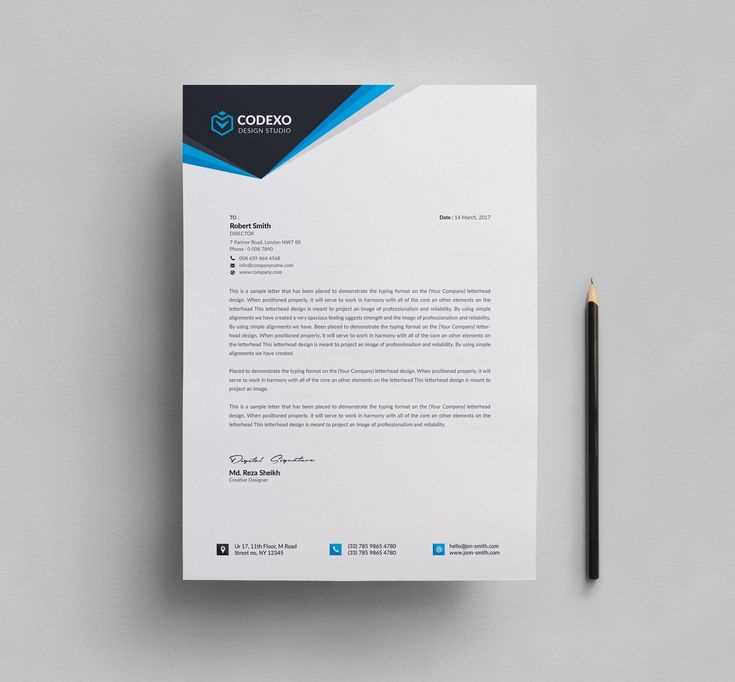 letter head sample template