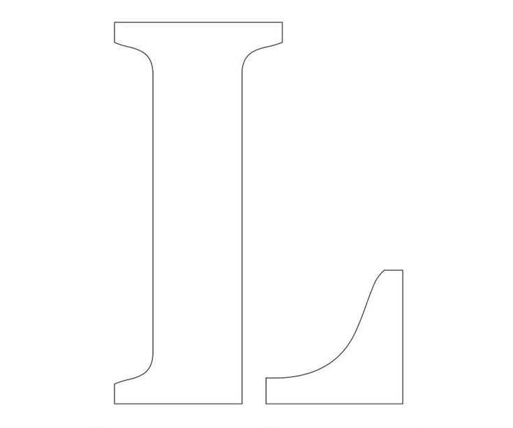 letter l printable template