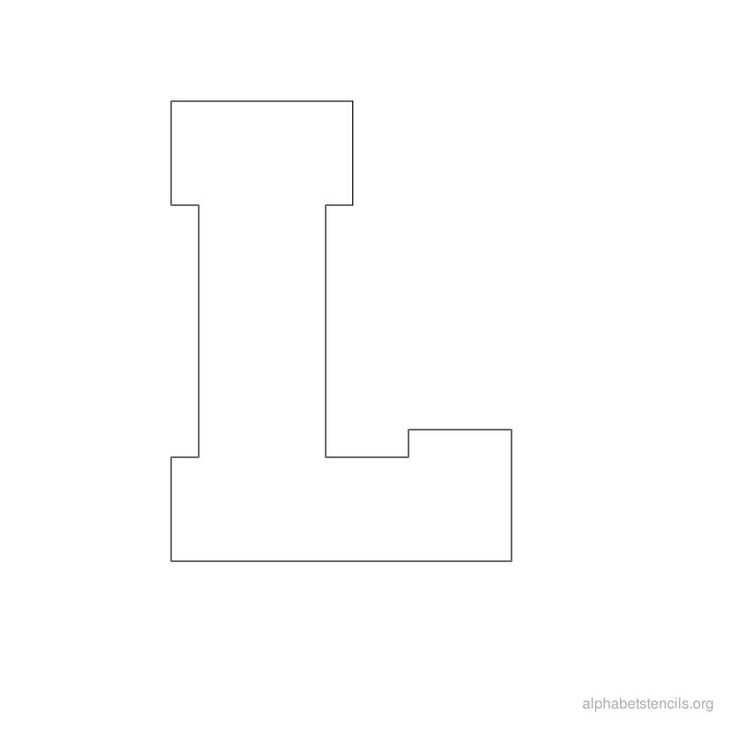 letter l template free printable