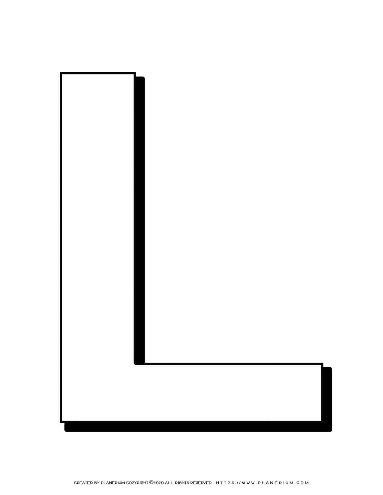 letter l templates