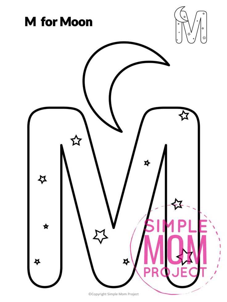 letter m craft template