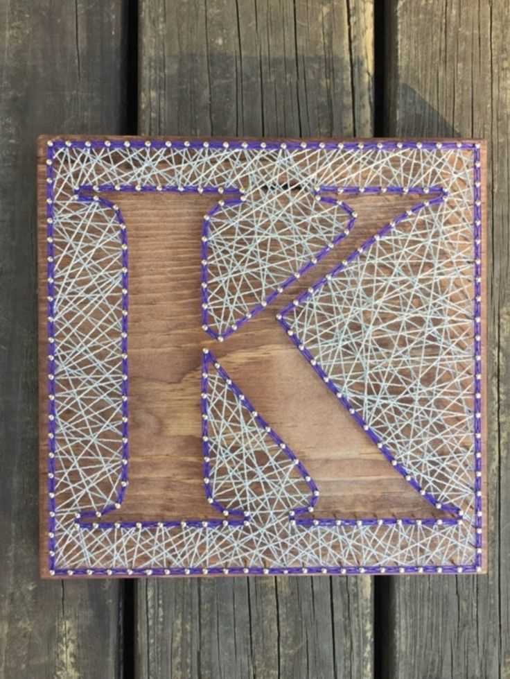 letter m string art template