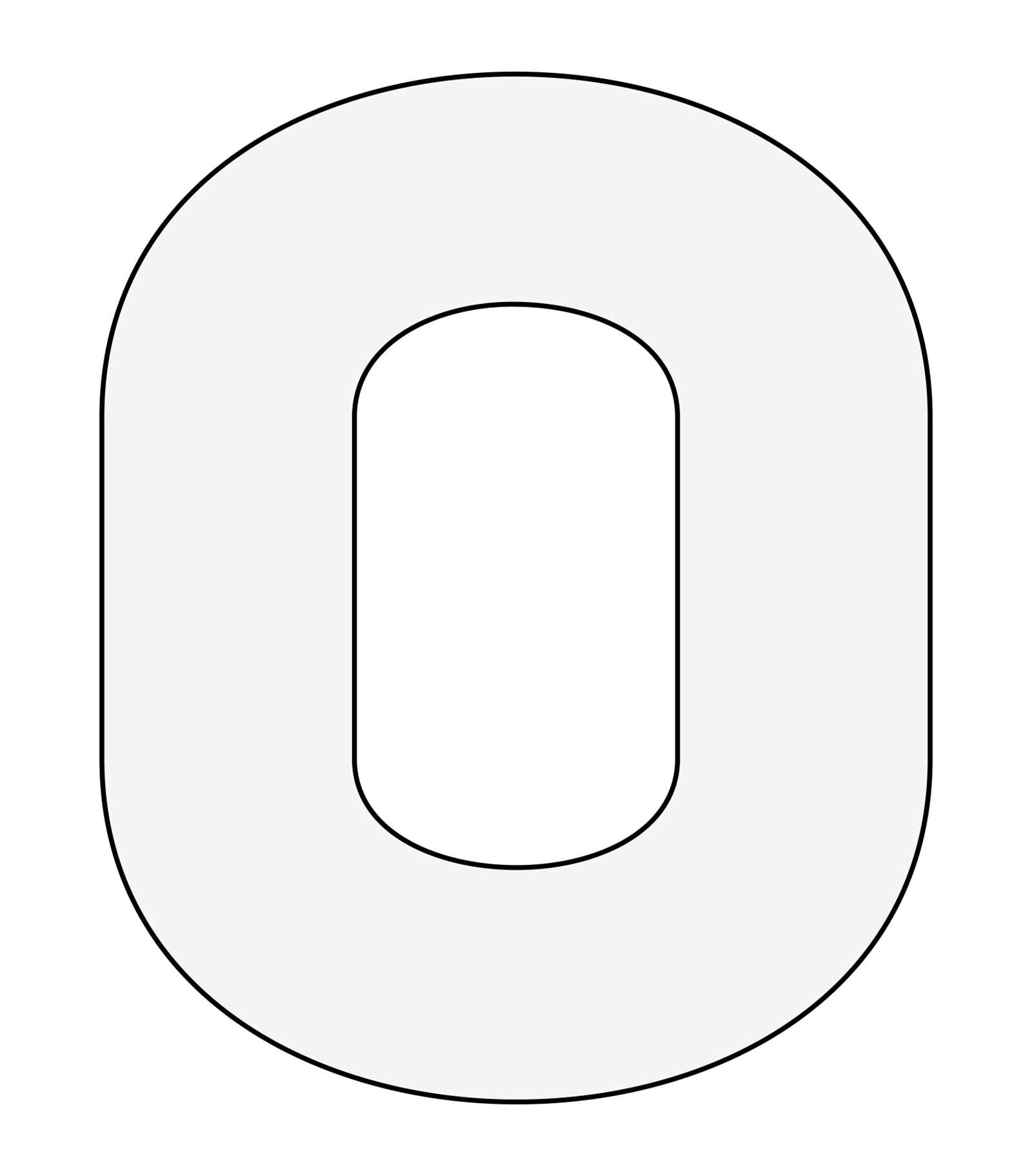 letter o printable template