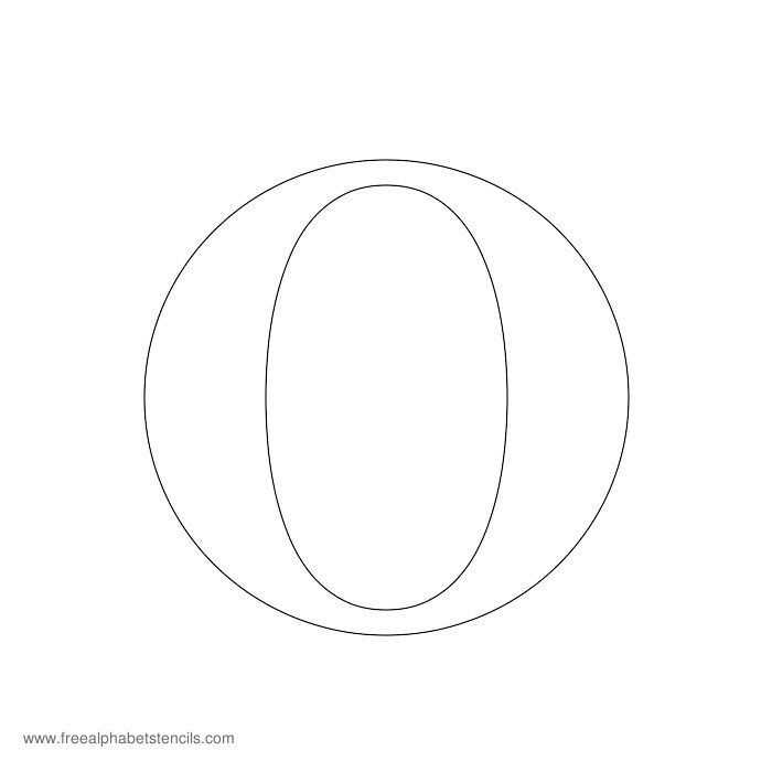 letter o template printable