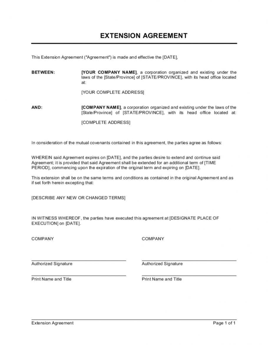 letter of agreement contract template