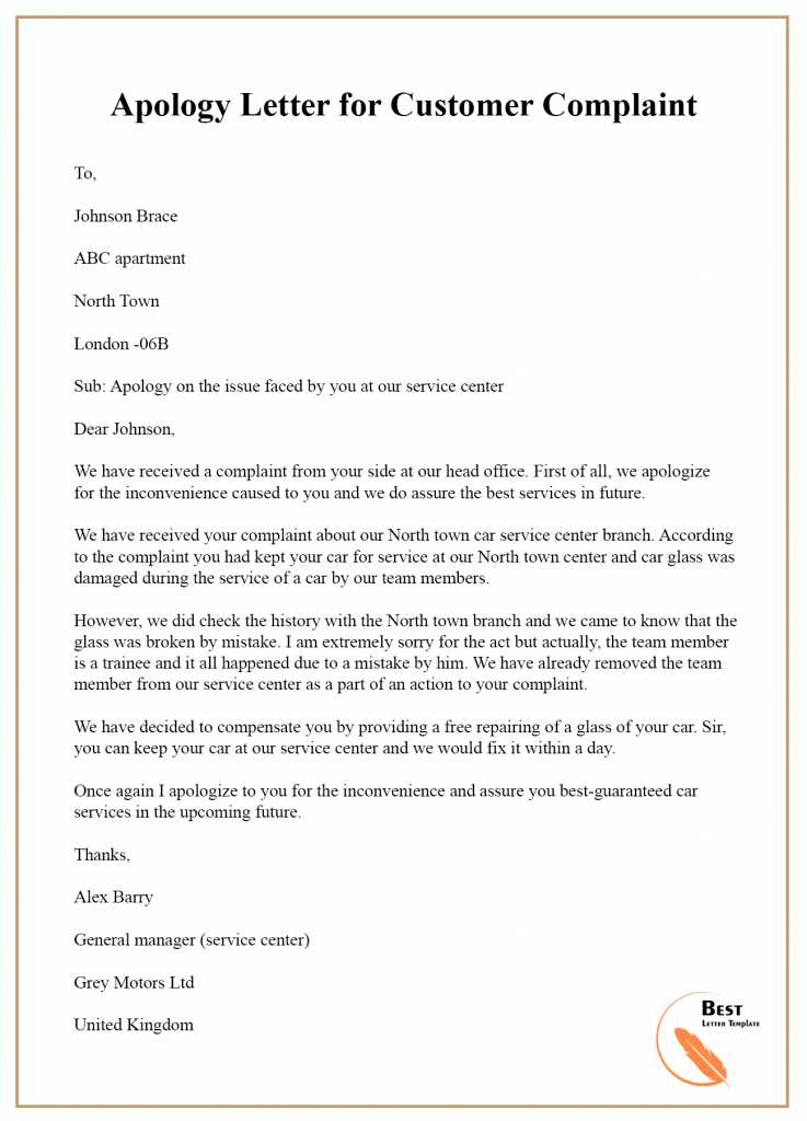 letter of apology to court template