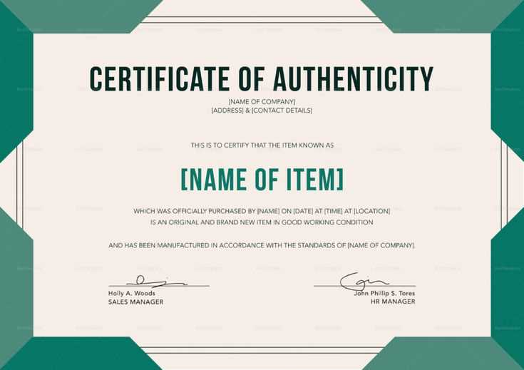 letter of authenticity template word