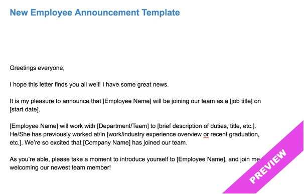 letter of engagement template for hiring new employees