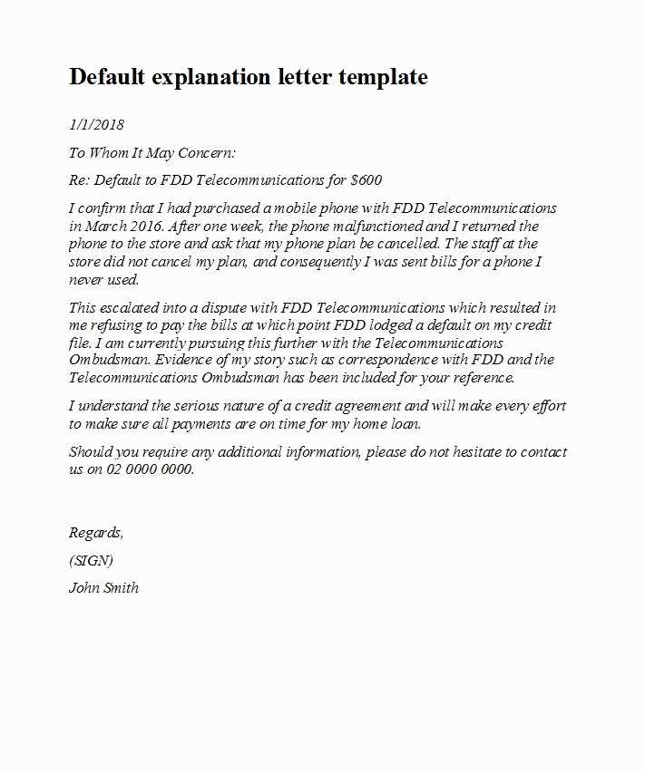 letter of explanation for address discrepancy template