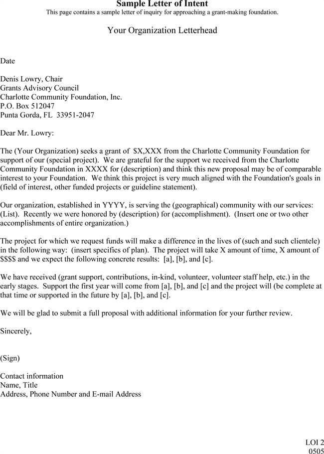 letter of intent template medical school