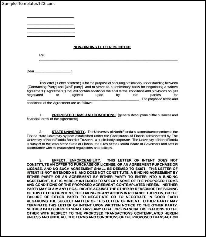 letter of intent to terminate contract template