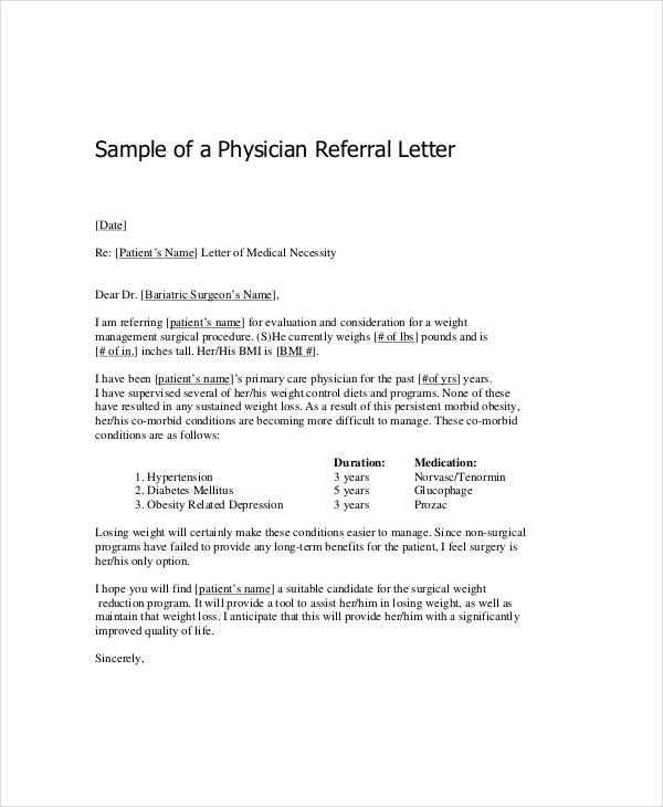 letter of medical necessity template word