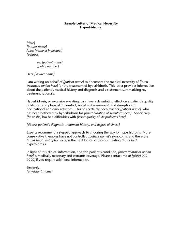 letter of medical necessity template word