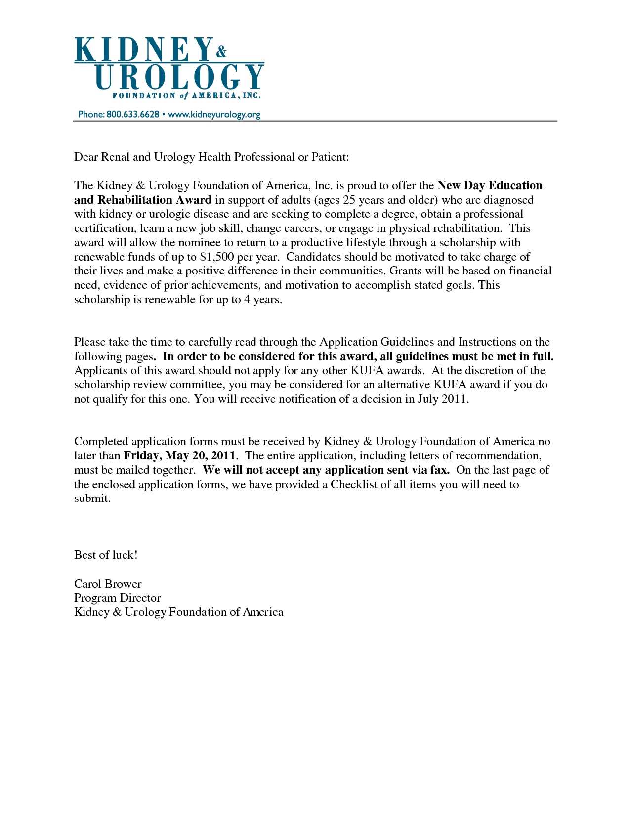 letter of recommendation template education