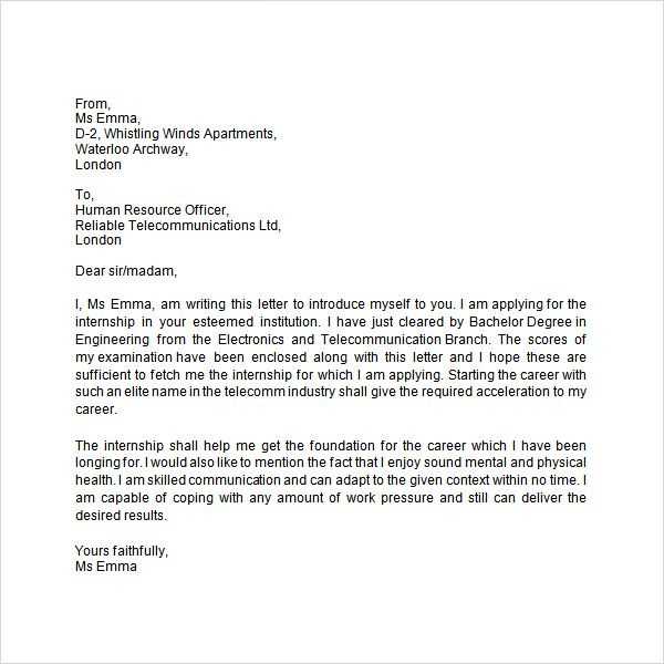 letter of separation from spouse template