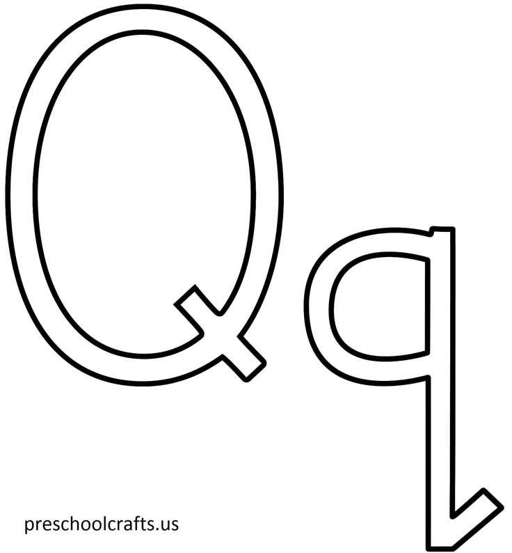 letter q template printable