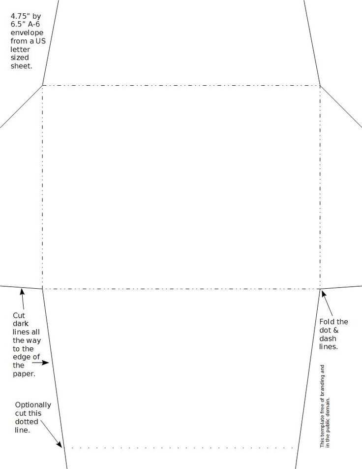 letter size envelope template